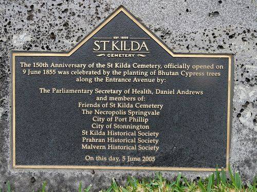 150th Anniversary of St Kilda Cemetery : 16-June-2013