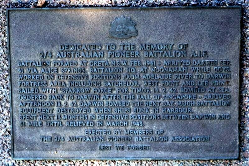 2nd / 4th Pioneer Battalion | Monument Australia