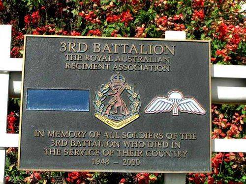 3rd Battalion RAR Plaque / March 2013