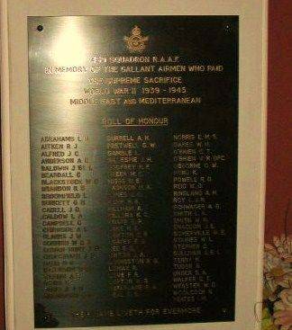 459 Squadron Roll of Honour
