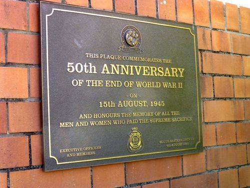 50th Anniversary Plaque : 26-05-2014