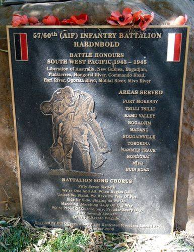 57/60th Battalion Plaque : 24-February-2012