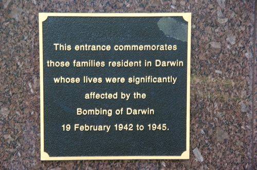 Darwin Memorial Entrance Inscription