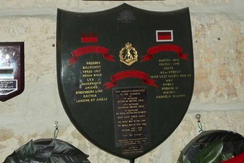 7th Battalion Shield : March 2014
