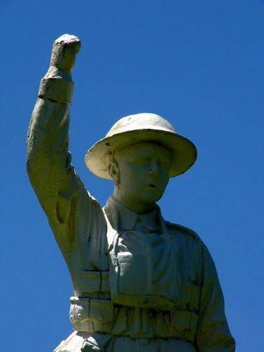 Atherton War Memorial Statue Cloesup