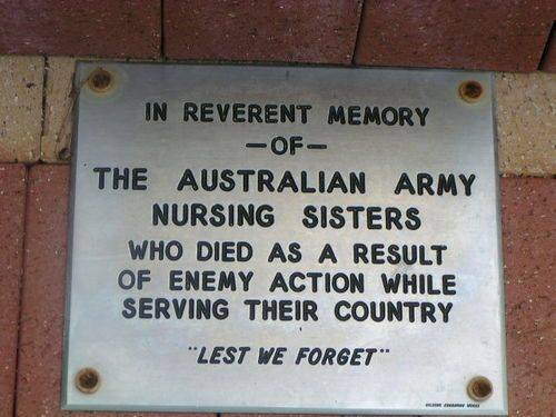 Augusta Army Nurses Memorial Inscription