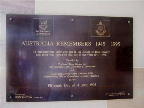 Australia Remembers Plaque : 04-08-2013