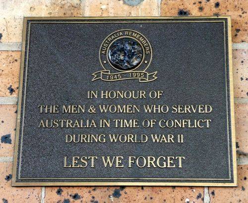 Australia Remembers Plaque : 26-June-2012