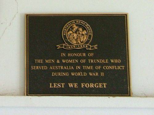 Australia Remembers Plaque