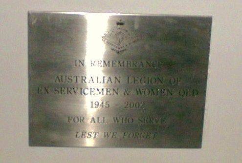 Australian Legion of Ex Servicemen + Women 