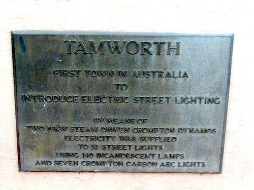 Australian Public Electricity Supply Inscription Plaque 