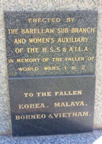 Barellan War Memorial : 06-December-2012