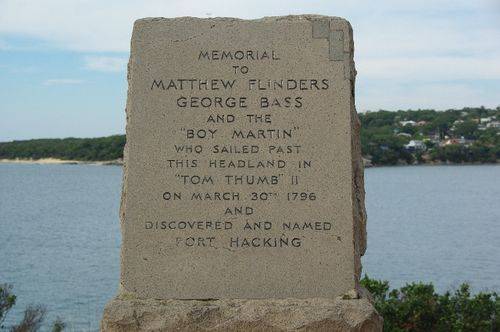 Bass + Flinders Memorial Inscription 