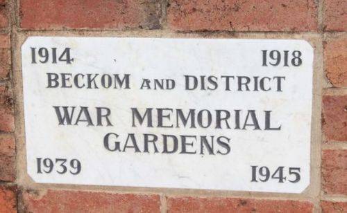 Beckom and District War Memorial Gardens : 28-September-2012