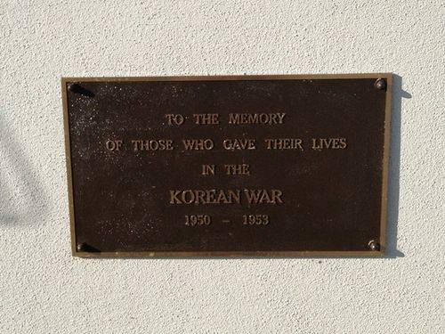 Belmont War Memorial Korean Inscription : 10-09-2013