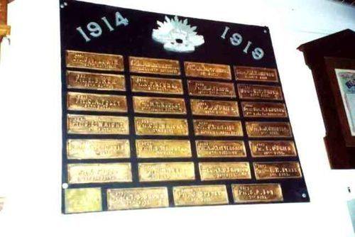 Bendigo East State School Memorial Plaques