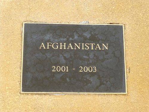 Afghanistan Plaque : 14-10-2013