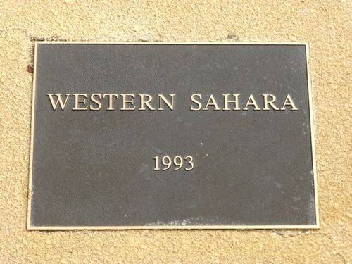 Western Sahara Plaque : 14-10-2012