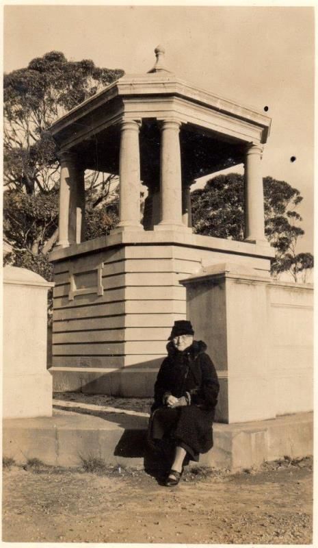03-June-1934 : Annie Elizabeth Hurley seated at the pavilion (Kathy Watkins)