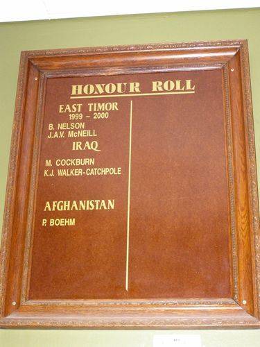 Post WW2 Honour Roll : 14-August-2014