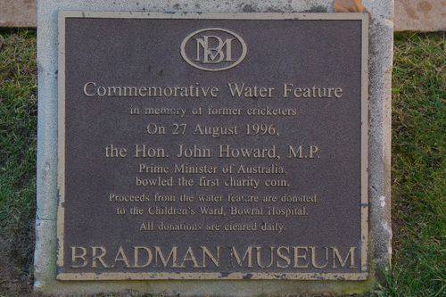 Water Feature Plaque : August-2014