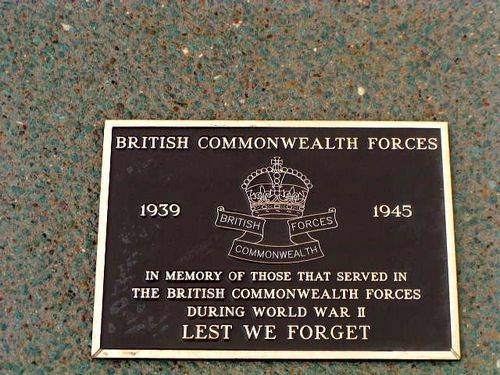 British Commonwealth Forces Plaque