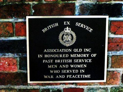 British Ex Service Men + Women Plaque