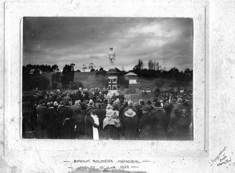 10-June-1922 : Unveiling ceremony : (Photo contributed by Heather May)