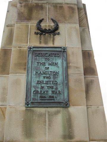 Cameron Rocks War Memorial Inscription : 12-05-2009