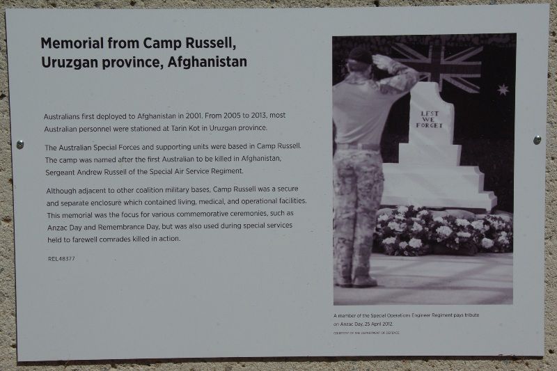 Camp Russell Plaque : 18-March-2015
