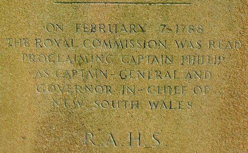 Captain Arthur Phillip Inscription 2