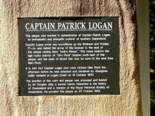 Captain Logan  Inscription