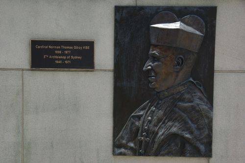 Cardinal Norman Thomas Gilroy Relief Portrait