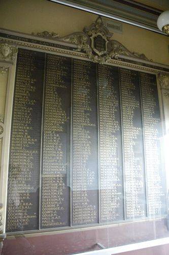 Castlemaine Town Hall Honour Roll : 09-June-2013