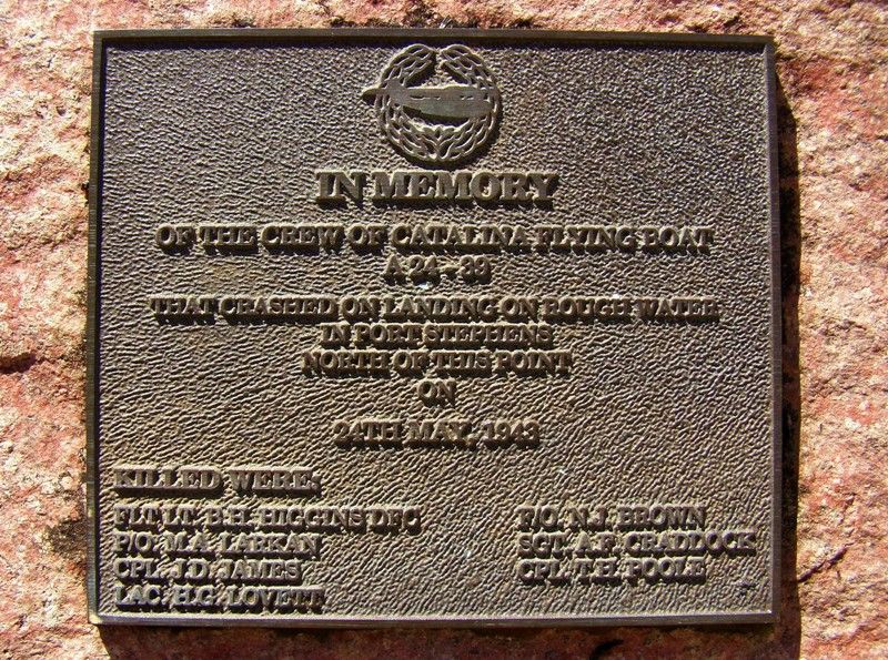 Catalina Flying Boat Plaque : 17-July-2014