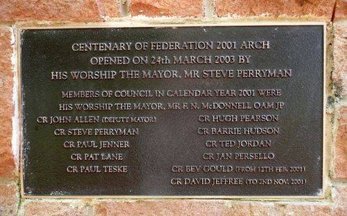 Centenary of Federation Arch : 02-December-2012