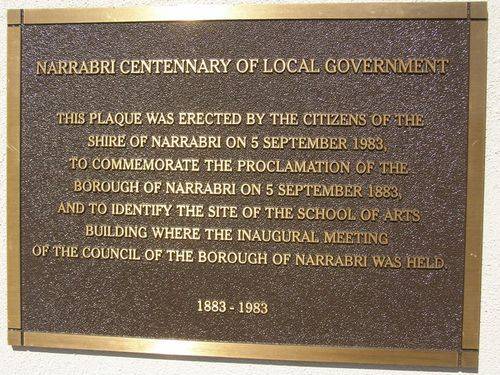 Centenary of Local Government Plaque : 11-August-2014