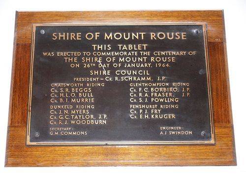 Centenary of Shire of Mount Rouse : 13-June-2013