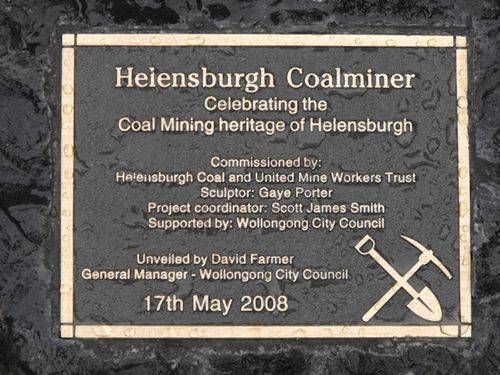 Coalminer Dedication Plaque