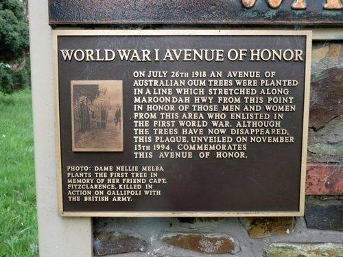 Coldstream & Yering War Memorial : 24-November-2012