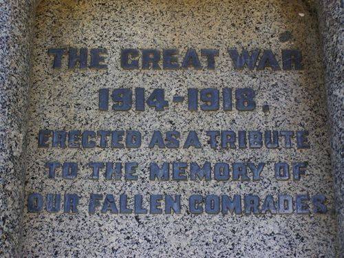 War Memorial Inscription : 17-December-2013