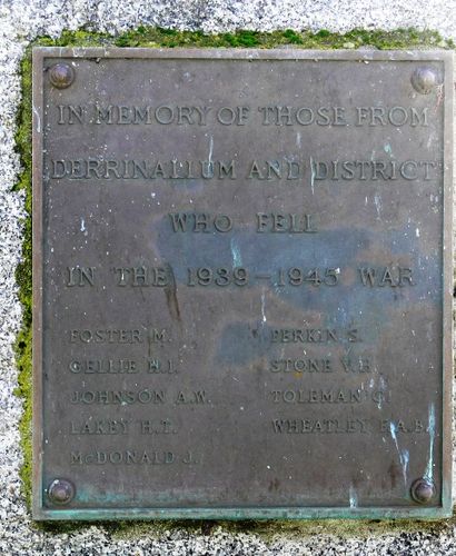 Derrinallum War Memorial : 04-July-2011