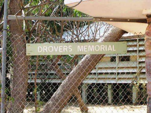 Drovers Memorial Sign