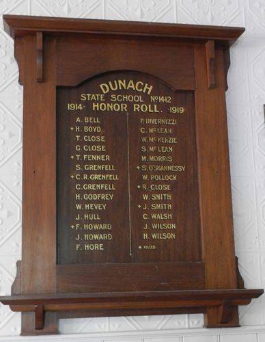 Dunach State School Honour Roll : 15-March-2013