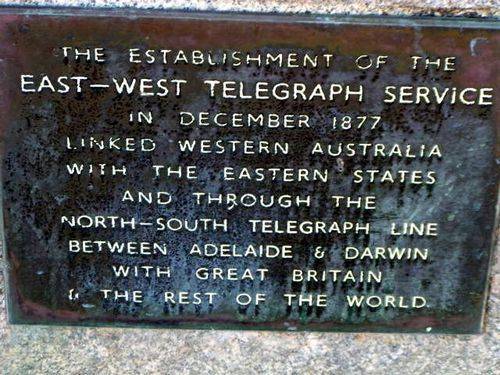 East West Telegraph Inscription 2