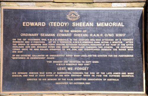 Edward `Teddy` Sheean : 21-November-2011