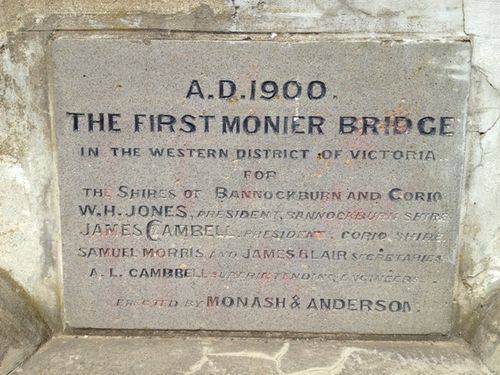 Fyansford Monier Bridge Inscription  : 13-09-2013
