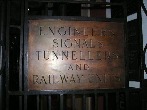 Engineers Tunnellers Signals + Railway Units AIF