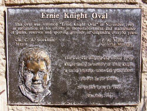 Ernie Knight Plaque : 29_July-2014