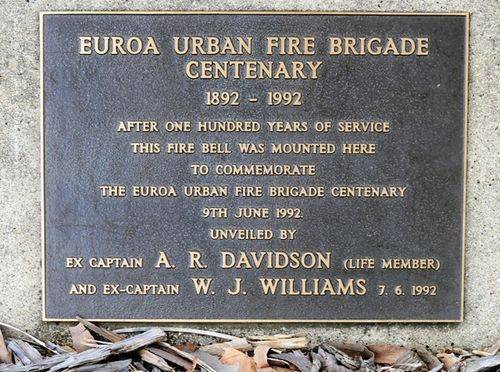 Euroa Urban Fire Brigade Centenary : 12-May-2013